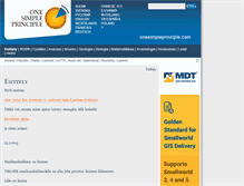 Tablet Screenshot of onesimpleprinciple.com
